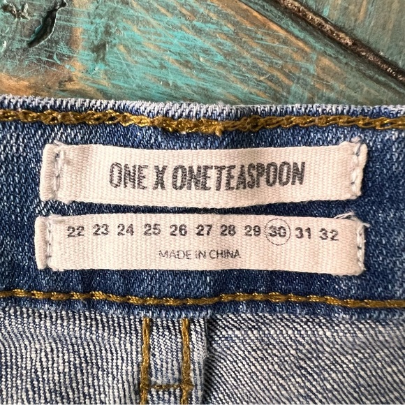 One X One Teaspoon Awesome Baggies Relaxed Leg Tapered Rolled Cuff Size 30 - Picture 10 of 16